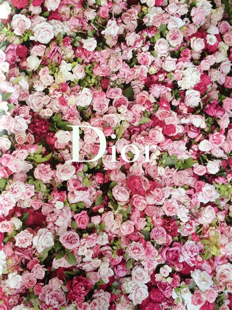 dior pink flower.